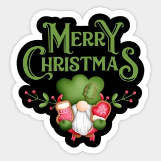 cute santa merry christmas Sticker